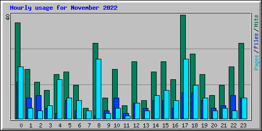 Hourly usage for November 2022